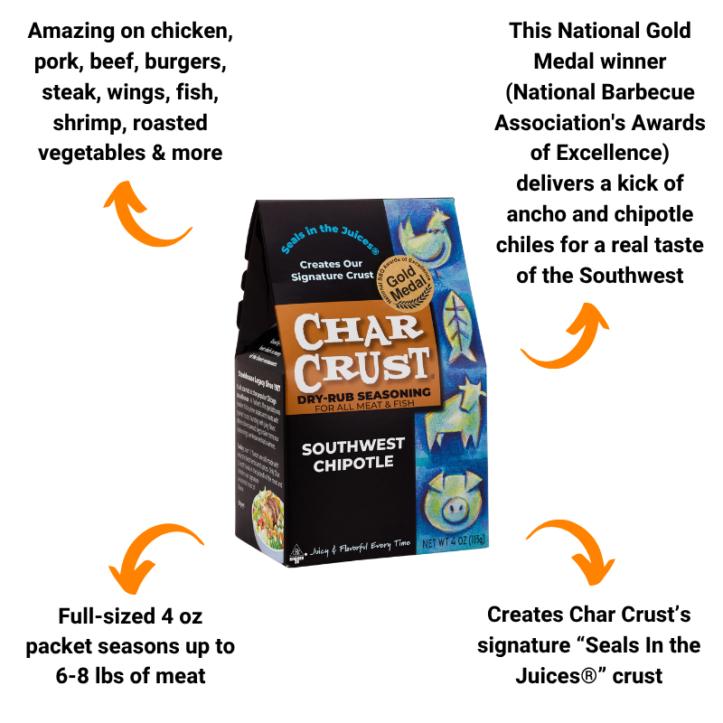 Southwest Chipotle Seasoning by Char Crust (4 oz)