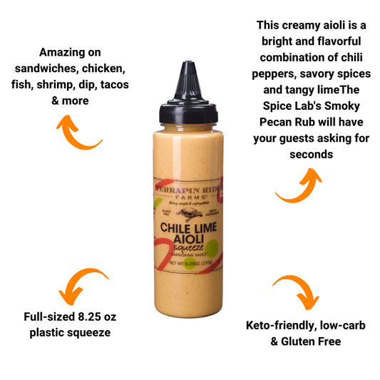 Chile Lime Aioli Squeeze Garnishing Squeeze by Terrapin Ridge Farms (8.25 oz)