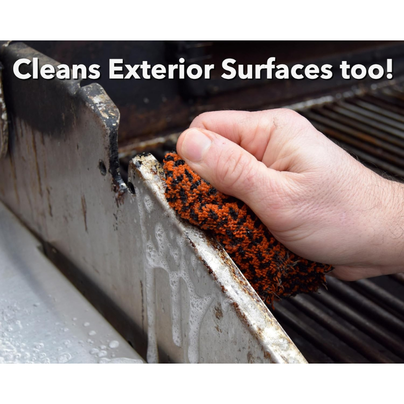 Q-Swiper 2-Minute Miracle Grill & Grate Cleaner + Scrub-Clean Cloth by Proud Grill