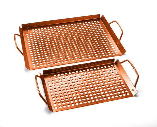 Outset Copper Non-Stick Grilling & BBQ Grids (2-pack)