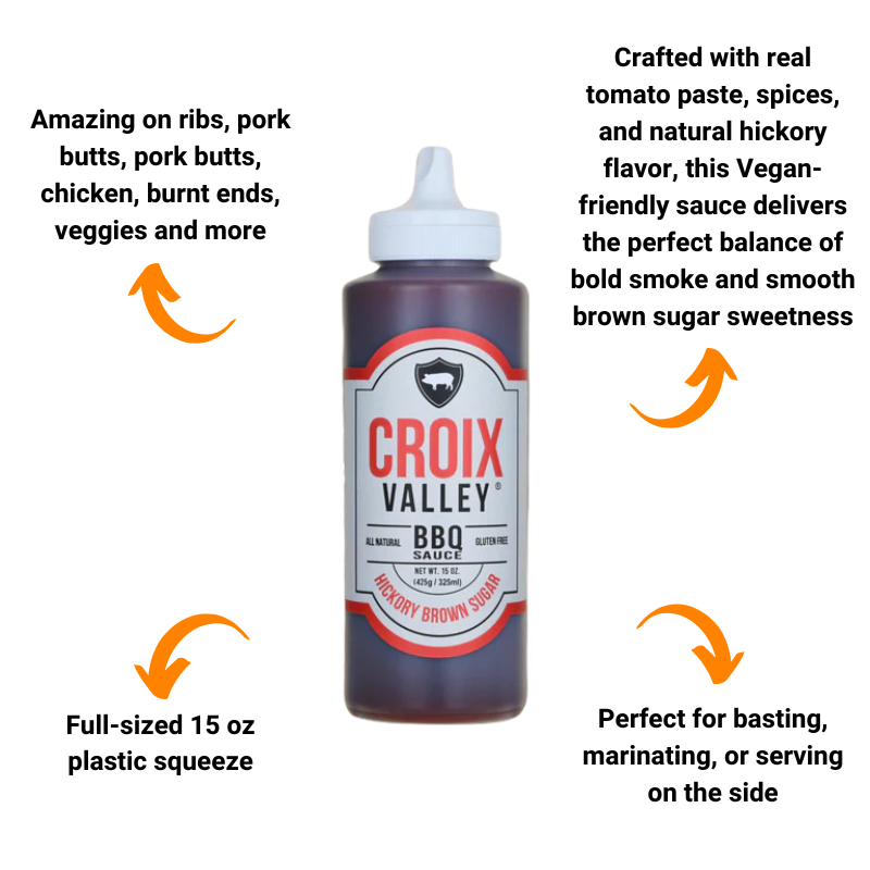 Croix Valley Foundry Series Hickory Brown Sugar BBQ Sauce (15 oz)
