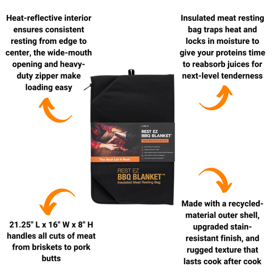 Rest EZ® BBQ Blanket by Drip EZ - Black