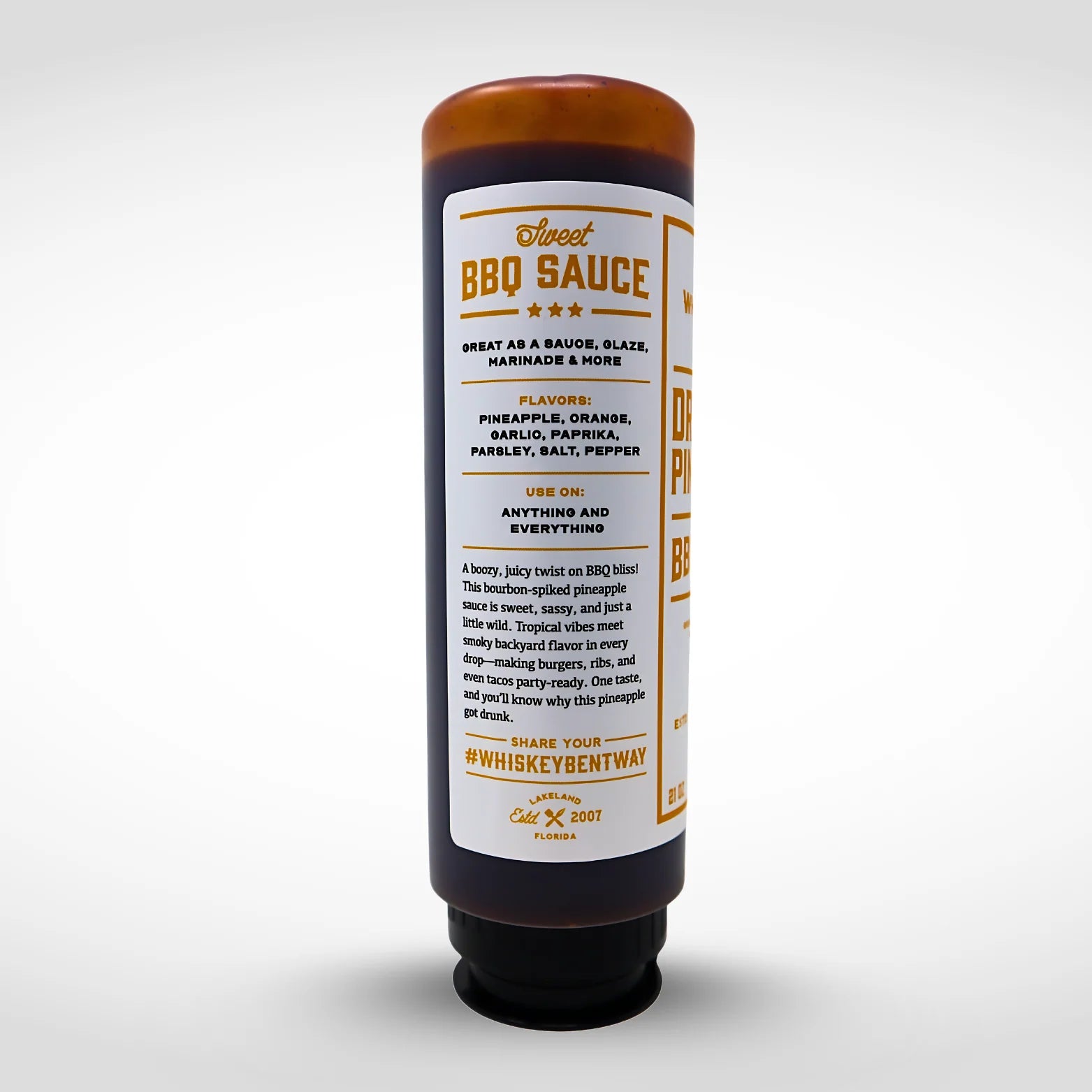 Drunken Pineapple BBQ Sauce by Whiskey Bent BBQ (15 oz)