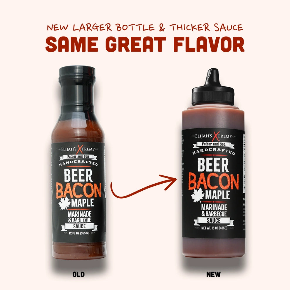 Elijah's Xtreme Beer Bacon Maple BBQ Sauce (15.6 oz)