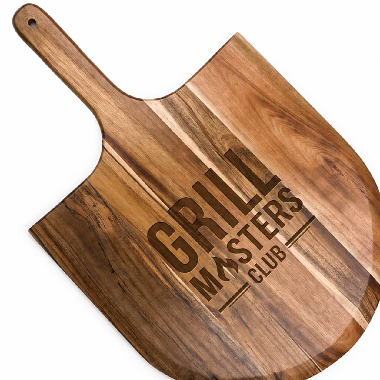 Grill Masters Club Acacia Wood Pizza Peel & Serving Board (22" x 14")