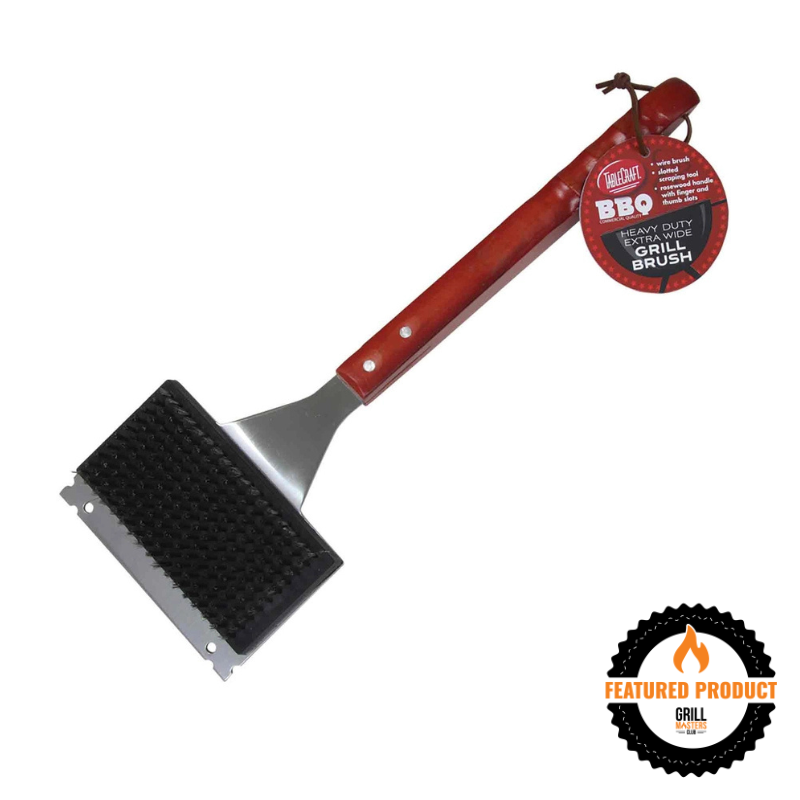 Heavy Duty Extra Wide Grill Brush & Scraper by TableCraft