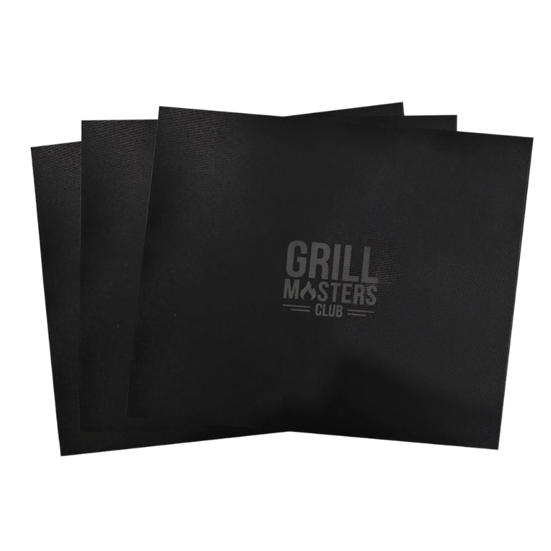 Get Fired Up Grilling Bundle: Grilling Grids, Grill Mats, Tongs, Wood Chips, Cedar Planks & Gloves
