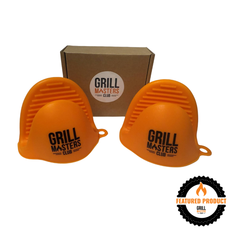 Grill Masters Club Silicone BBQ Pinch Mitts (Safe up to 446°F)