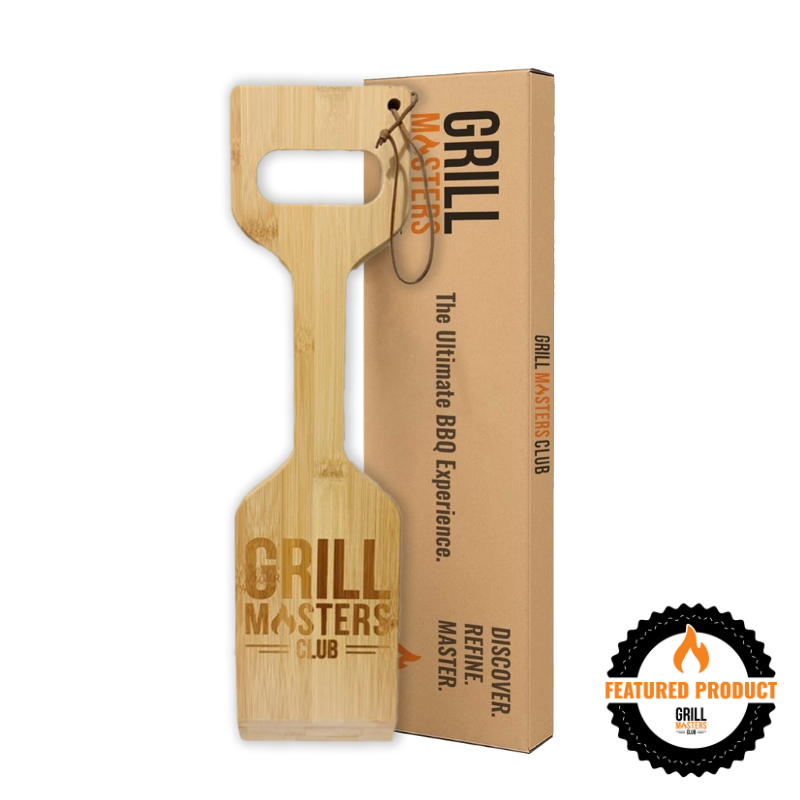 Grill Masters Club Bamboo Grill Scraper - Bristle-Free Wooden Grate Cleaner