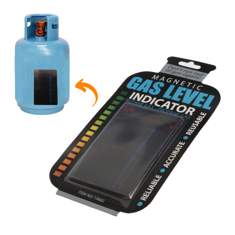 Magnetic Propane Tank Level Indicator - Reusable BBQ Gas Gauge