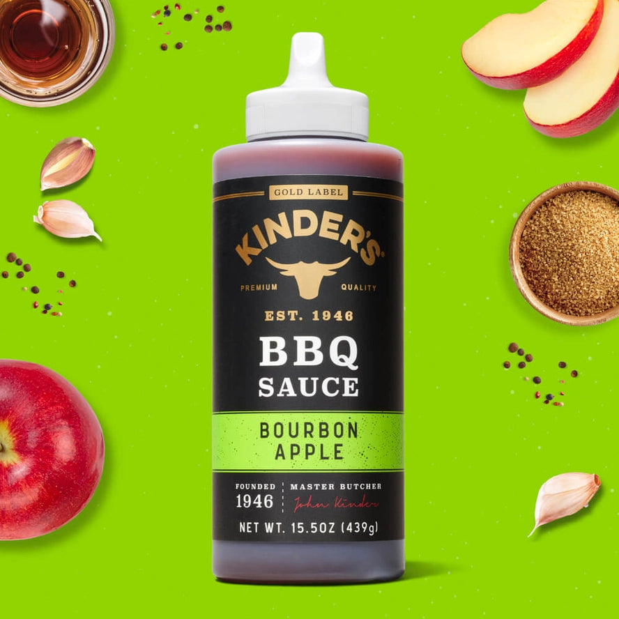 Kinder's Gold Label Bourbon Apple BBQ Sauce (15.5 oz)