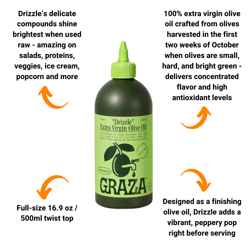 Graza "Drizzle" 100% Extra Virgin Olive Oil (16.9 oz) - Finishing Oil