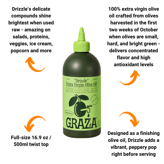 Graza "Drizzle" 100% Extra Virgin Olive Oil (16.9 oz) - Finishing Oil