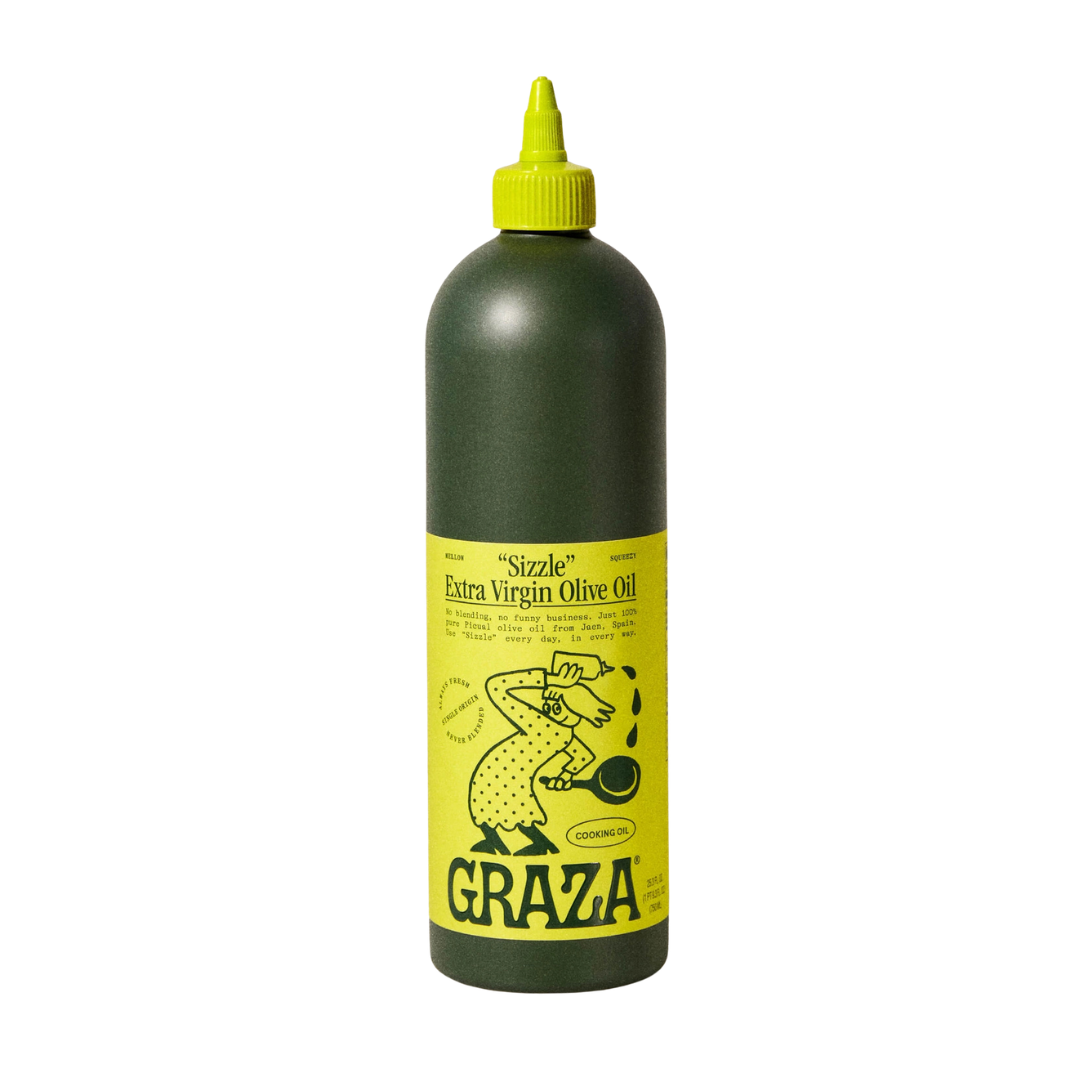 Graza "Sizzle" 100% Extra Virgin Olive Oil for Cooking & Searing (750ml / 25.3 oz)