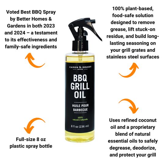 BBQ Grill Cleaning Oil by Caron & Doucet (8 oz)