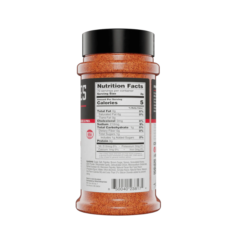 Heath Riles Competition BBQ Rub (8 oz) - Award Winning Rib Rub