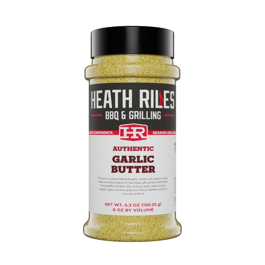 Heath Riles Garlic Butter Rub (8 oz) - For Steak, Chicken & Seafood