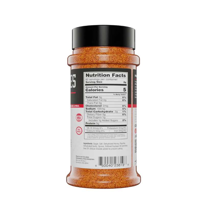 Heath Riles Honey Rub (8 oz) - Perfect Sweet Heat BBQ Seasoning