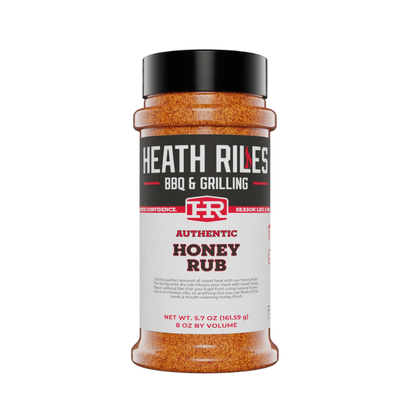 Heath Riles Honey Rub (8 oz) - Perfect Sweet Heat BBQ Seasoning