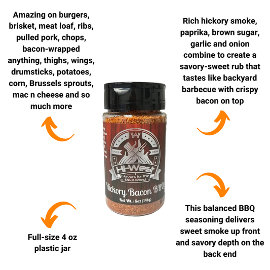 Hi-West Hickory Bacon BBQ Seasoning (5 oz)