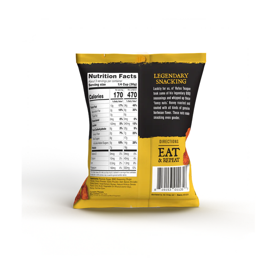 Rufus Teague BBQ Honey Roasted Peanuts (3 oz)