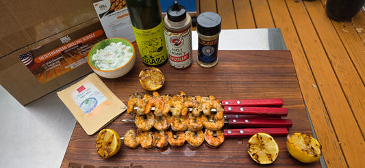 Mediterranean Live Fire Grilling Kit - Souvlaki, Kebab & Tzatziki Set