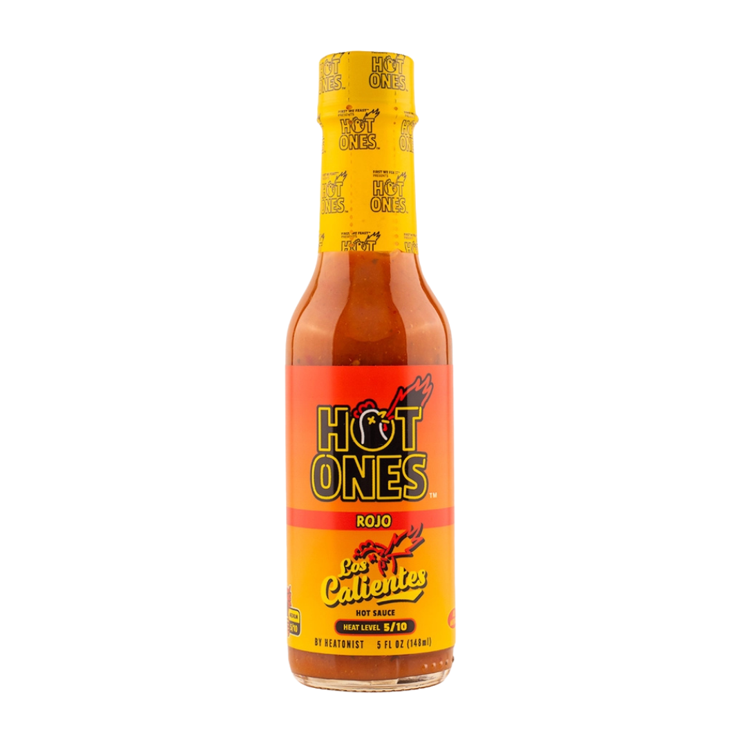 Los Calientes Rojo Smoked Habanero Hot Sauce by Hot Ones (5 oz)
