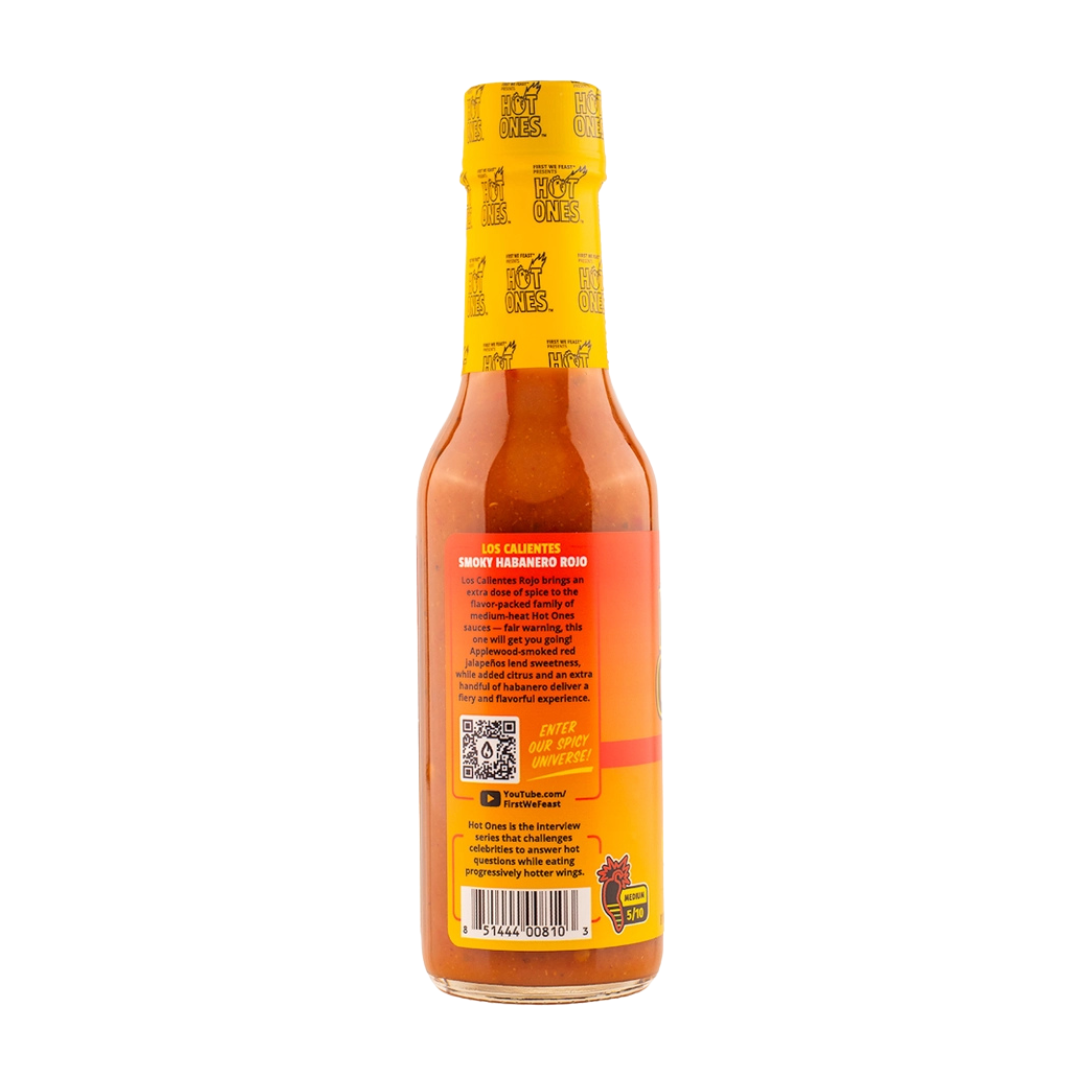 Los Calientes Rojo Smoked Habanero Hot Sauce by Hot Ones (5 oz)