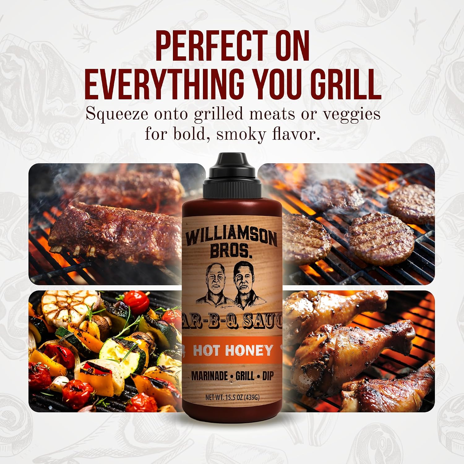 Williamson Bros. Hot Honey Bar-B-Q Sauce (15.5 oz)