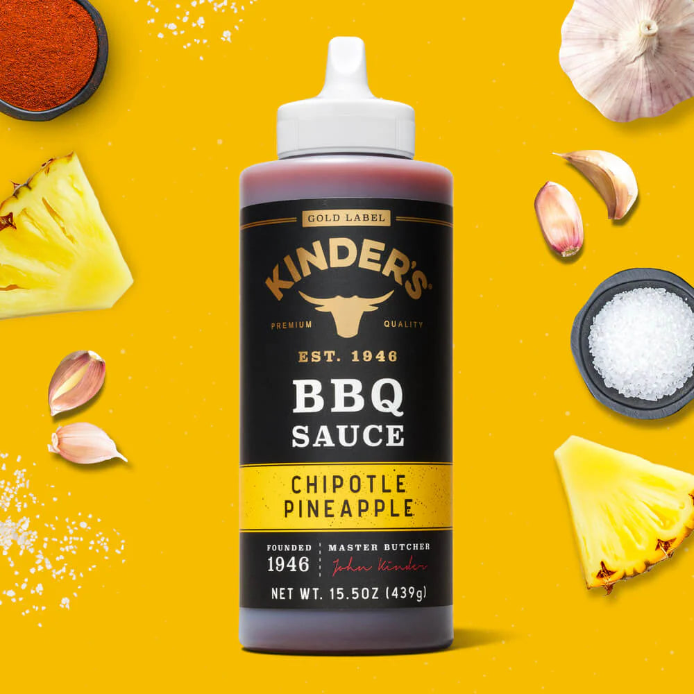Kinder's Gold Label Chipotle Pineapple BBQ Sauce (15.5 oz)
