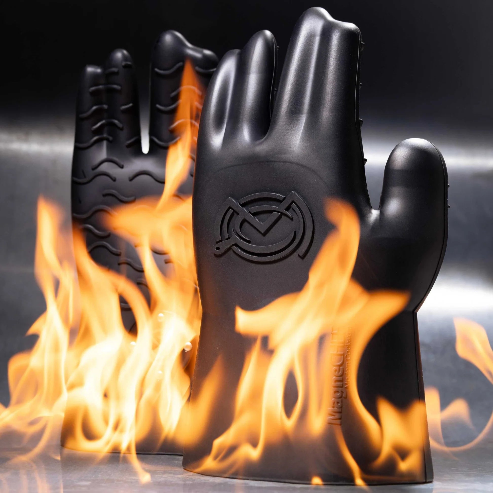 MagneCHEF Magnetic BBQ Gloves: Heat Resistant, Easy On & Off Grill ...