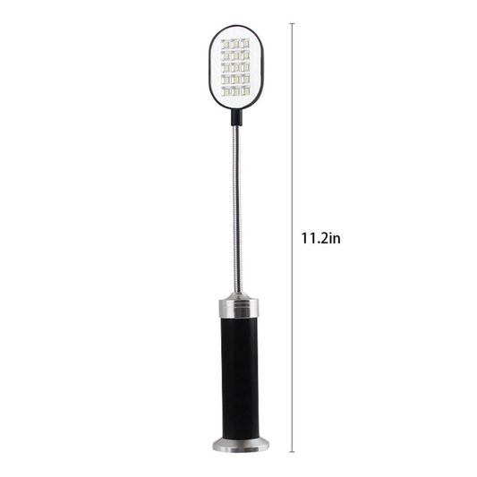 Magnetic LED Grill Light: 15-LED BBQ Light with 360° Flexible Gooseneck by Outset (11.2")