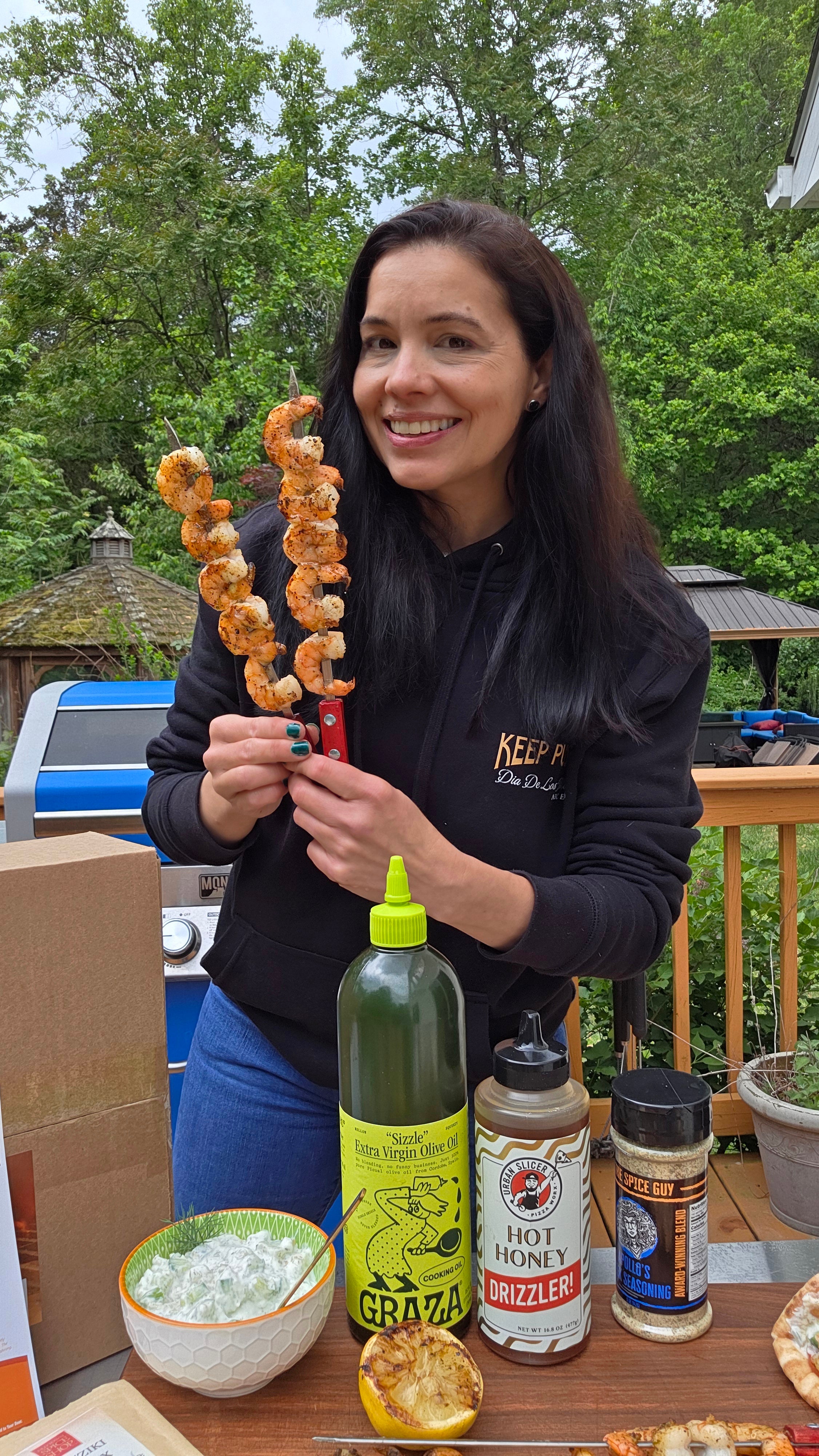 Mediterranean Live Fire Grilling Kit - Souvlaki, Kebab & Tzatziki Set