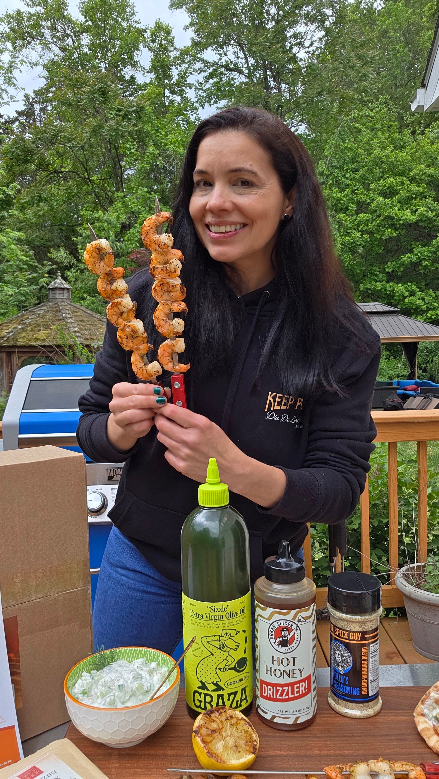 Mediterranean Live Fire Grilling Kit - Souvlaki, Kebab & Tzatziki Set