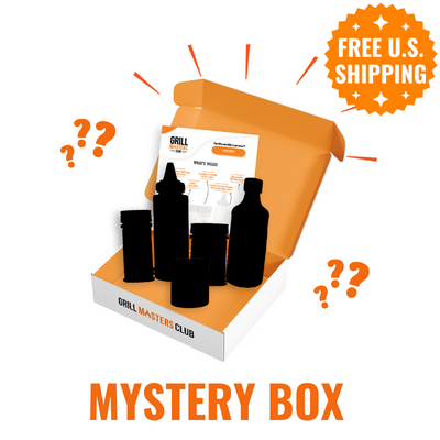 Mystery Grilling & BBQ Box: Sauces, Rubs, Tools + Recipes