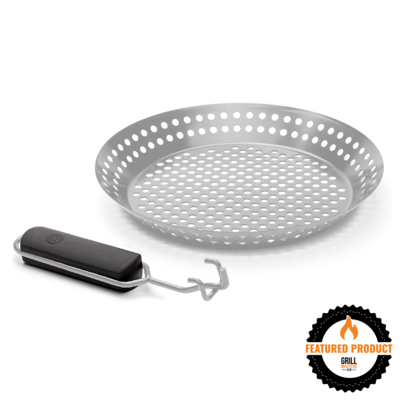 12" Non-Stick Stainless Steel Grill Skillet with Removable Handle by Outset