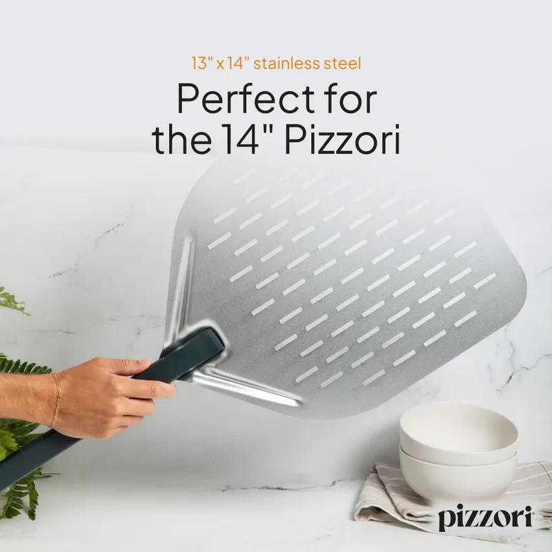 Aluminum rectangular perforated pizza peel Aluminum rectangular perforated pizza peel
