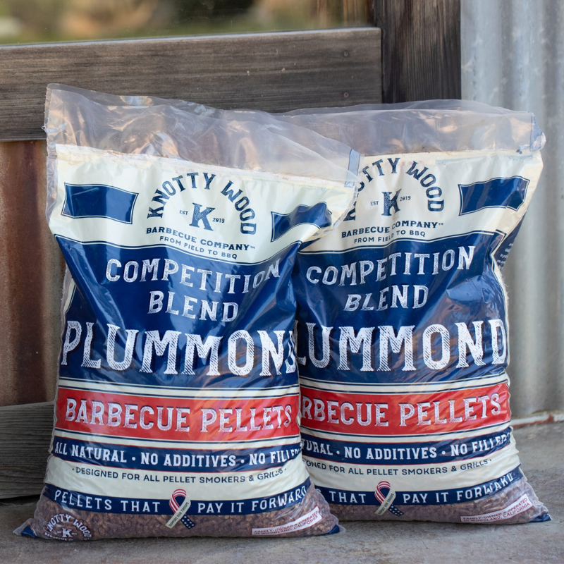 2-Pack: Competition Blend Plummond Barbecue Pellets by Knotty Wood (2 x 20lb)