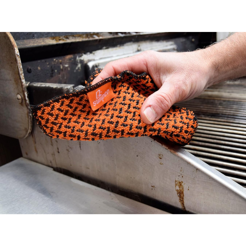 Q-Swiper Scrub-Clean Reusable Grill Cleaning Cloths (2 Pack) by Proud Grill