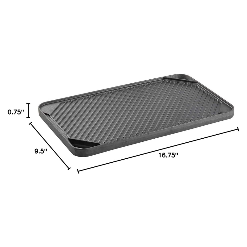 16.75" Reversible Cast Iron Grill & Griddle Pan by TableCraft