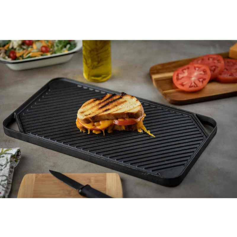 16.75" Reversible Cast Iron Grill & Griddle Pan by TableCraft