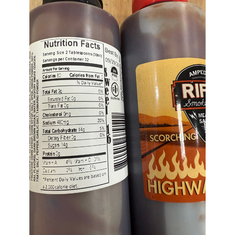 Riffs Smokehouse Competition BBQ Sauce 3-Pack Gift Set: Sweet, Mild & Hot