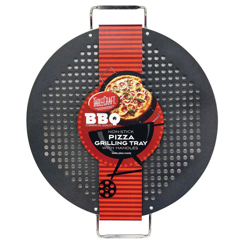 18" Non-Stick Pizza Grilling Tray with Handles by TableCraft