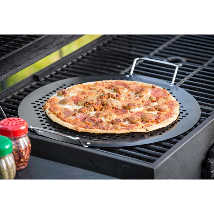 18" Non-Stick Pizza Grilling Tray with Handles by TableCraft