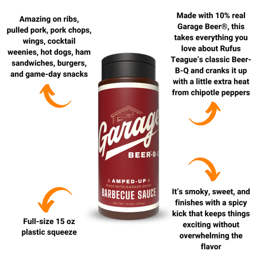 Rufus Teague Amped-Up Garage Beer-B-Q Sauce (15 oz)