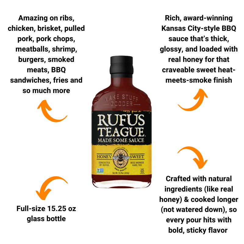 Rufus Teague Honey Sweet BBQ Sauce (15.25 oz)