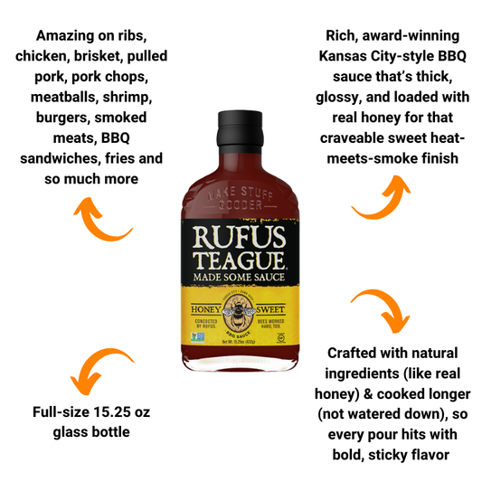 Rufus Teague Honey Sweet BBQ Sauce (15.25 oz)