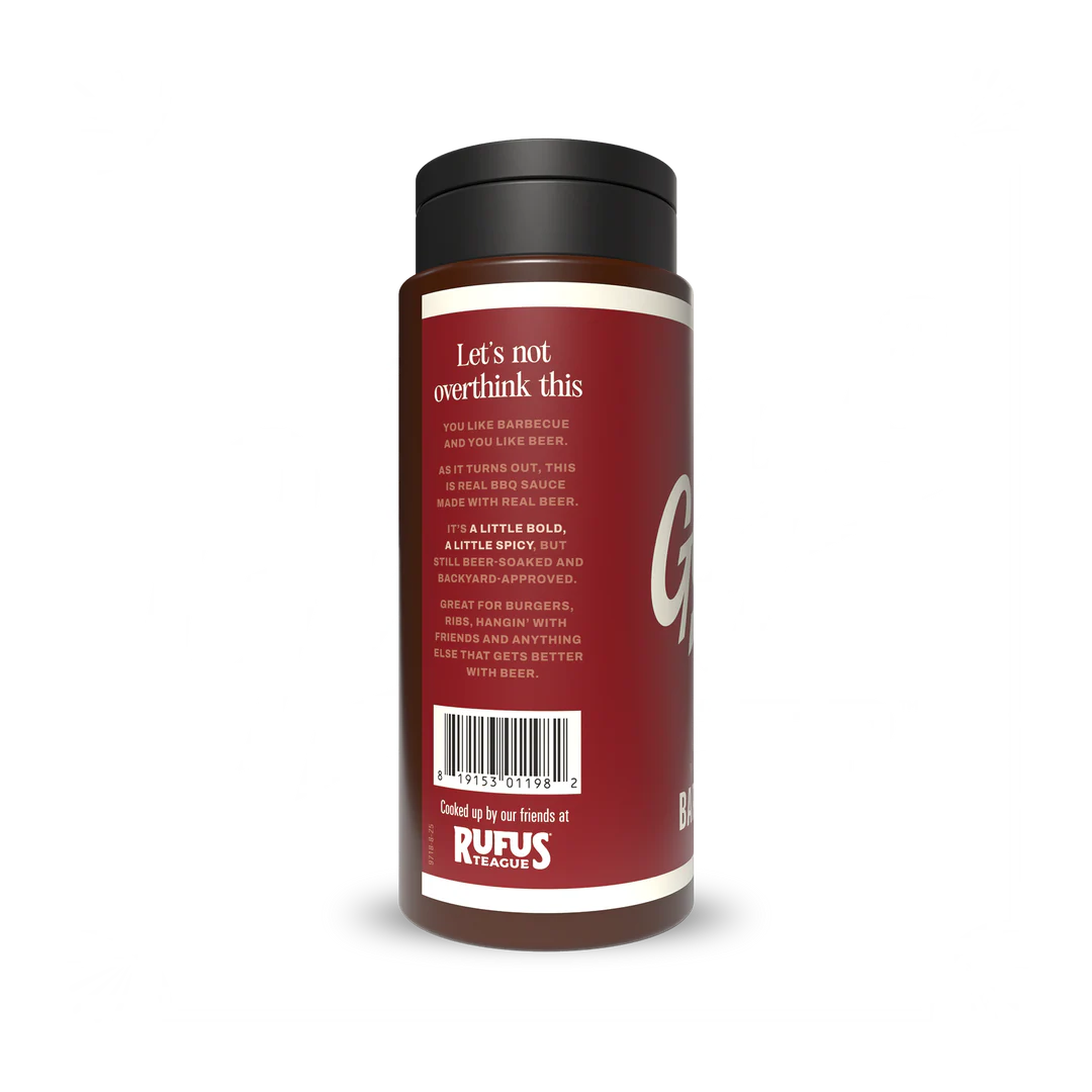 Rufus Teague Amped-Up Garage Beer-B-Q Sauce (15 oz)