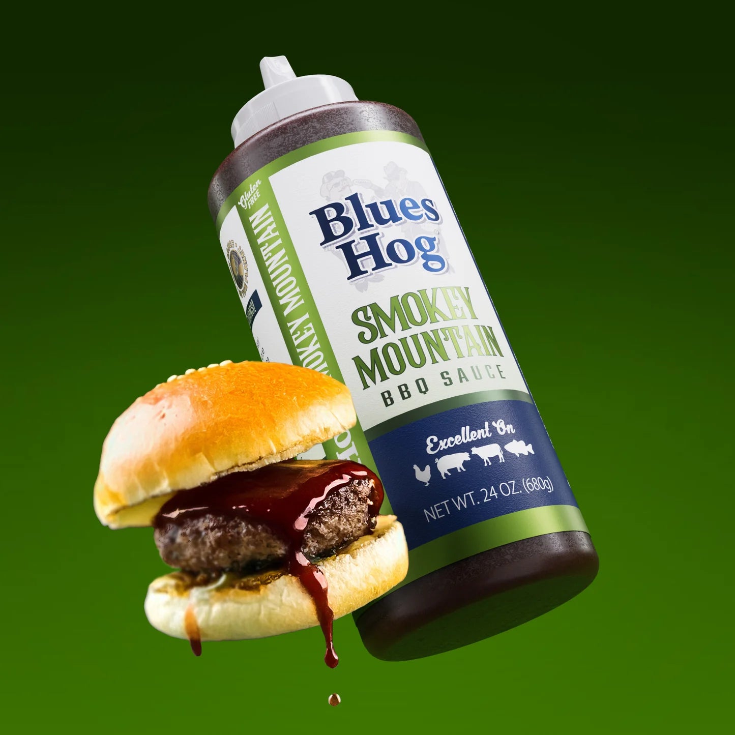 Blues Hog Smokey Mountain BBQ Sauce (24 oz) - Hickory Smoked