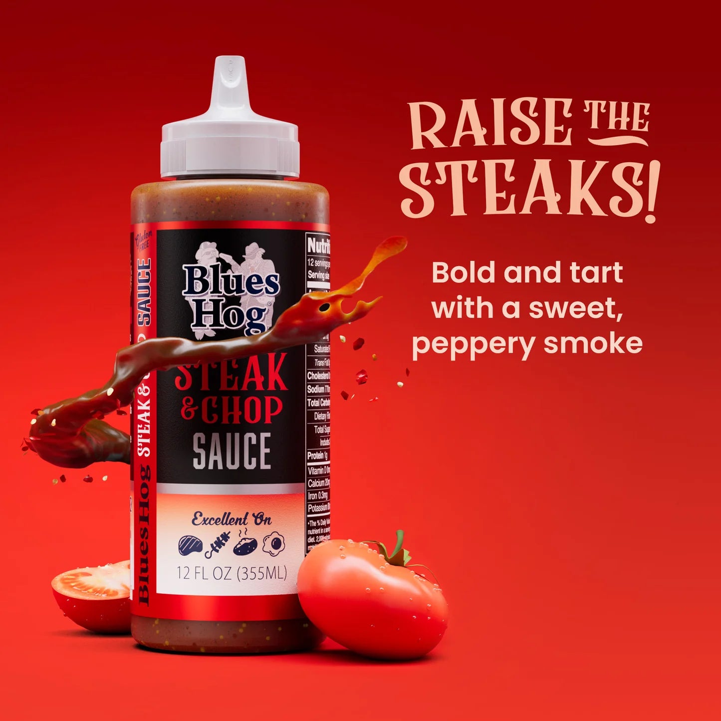 Blues Hog Steak & Chop Sauce (12 oz) - Bold Steak Sauce & Marinade